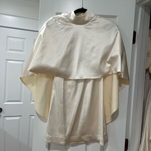 LAcadamie silk cape dress